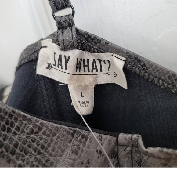 NWT Say What Snakeskin Underwire Zip Back Bustier Size LARGE - Picture 5 of 6